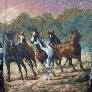Wild Horse Tapestry Blanket 45x55